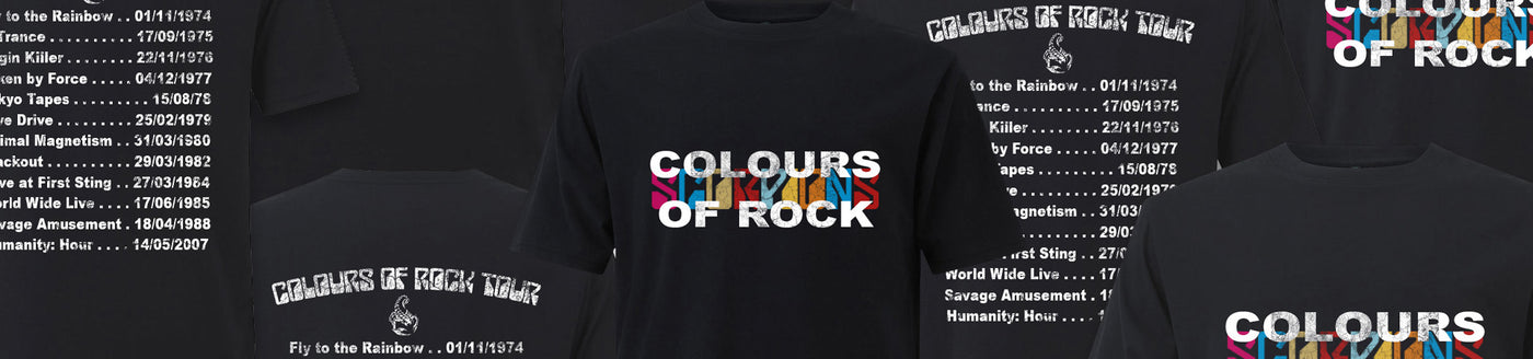 Das exklusive Scorpions Colours of Rock Shirt – nur im Art of the Album Store verfügbar!