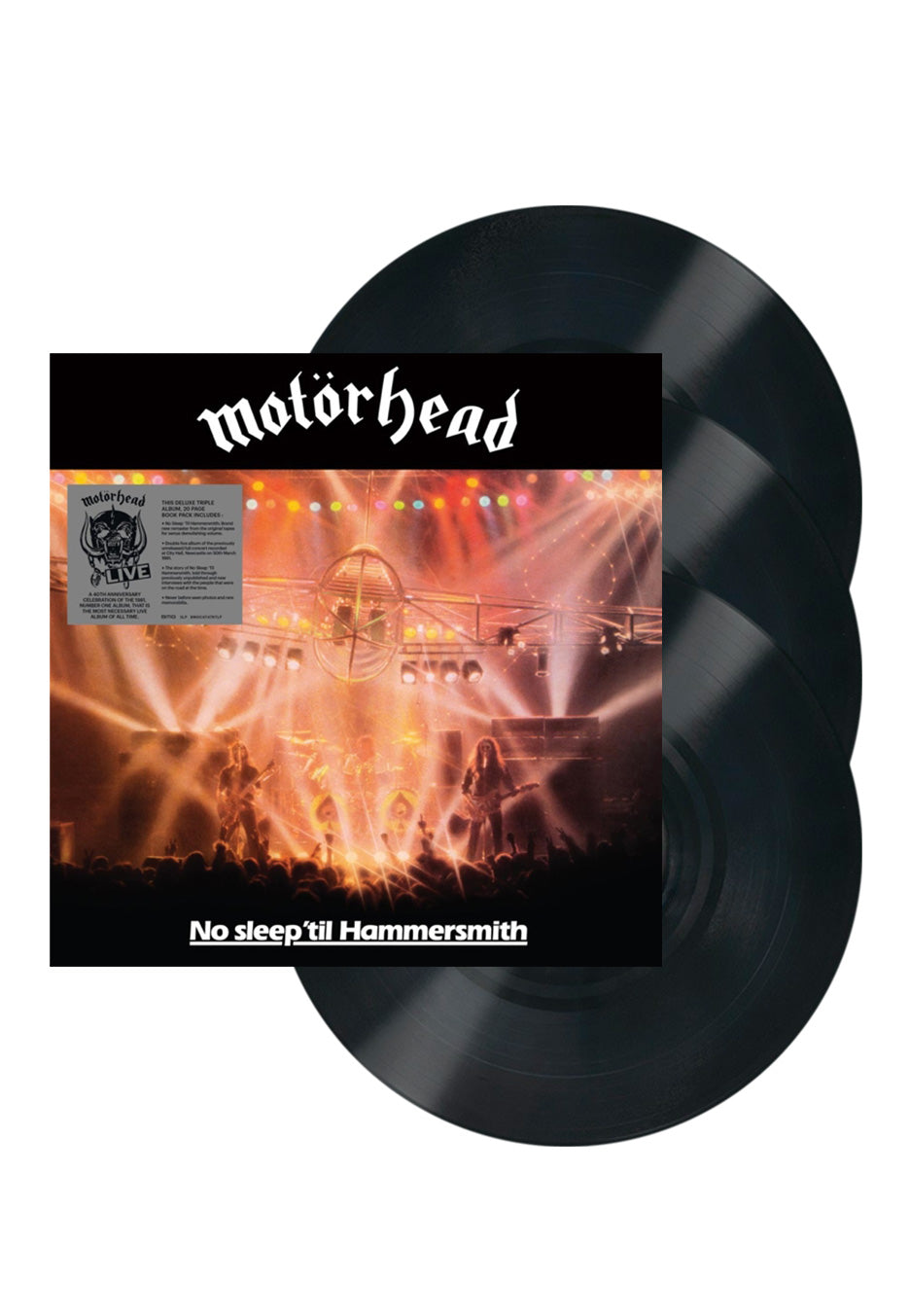 Sweat à Capuche Motörhead - No Sleep Til Hammersmith Warpig - Coupe Classique, Col Tissé - Pour Fans De Rock