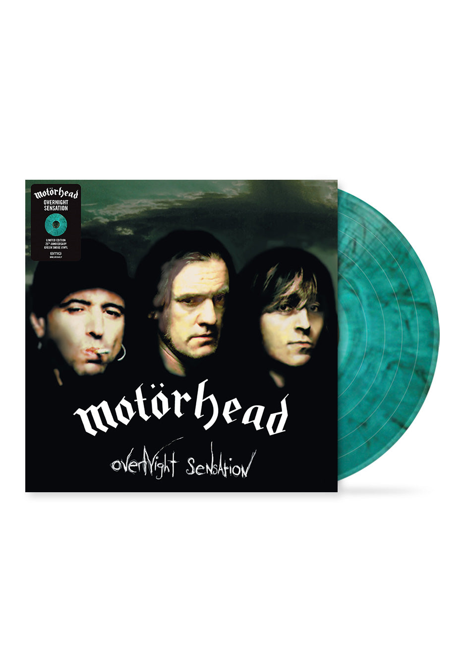 Motörhead - Overnight Sensation (25th Anniversary Edition) Green And Black Smoke - Colored Vinyl