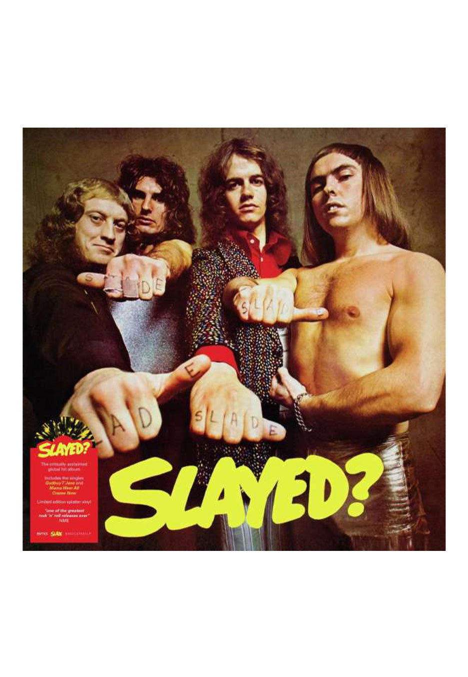 Slade - Slayed? Ltd. Black/Yellow - Splattered Vinyl